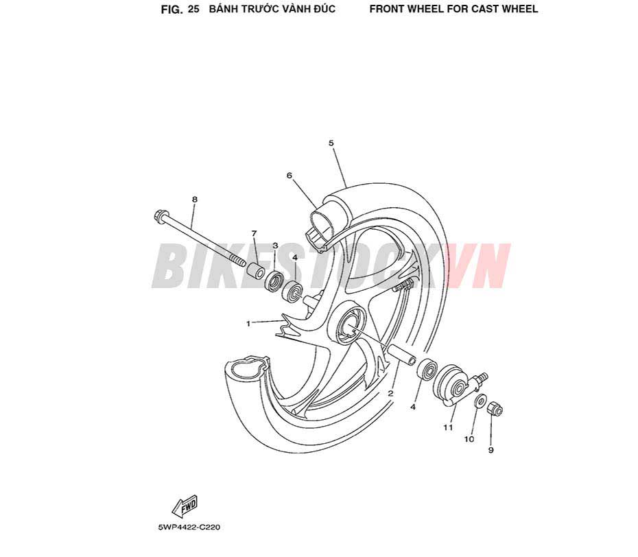 FIG-25_BÁNH TRƯỚC VÀNH ĐÚC