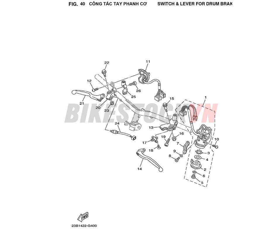 FIG-40_CÔNG TẮC TAY PHANH CƠ