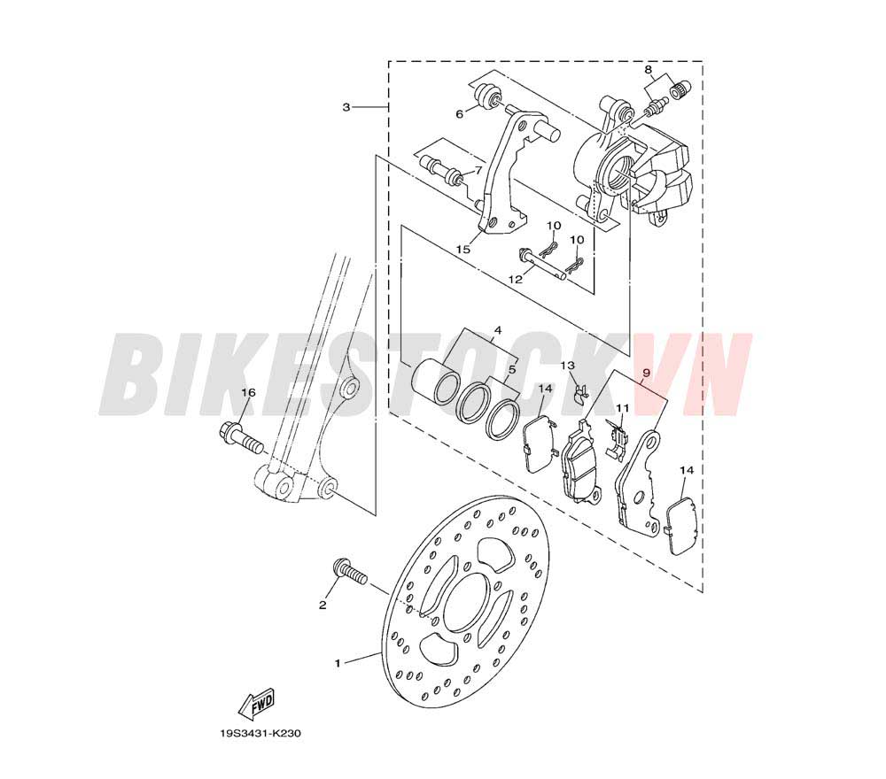 FRONT BRAKE CALIPER