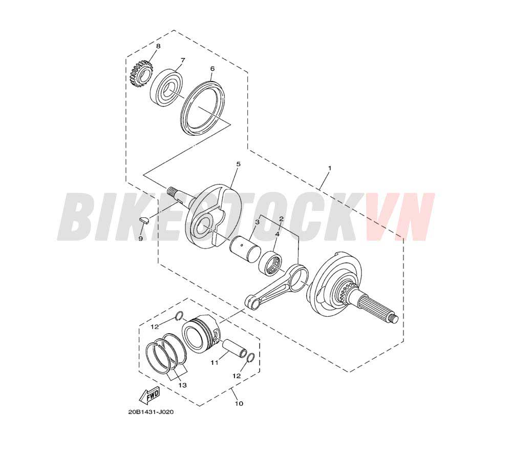 CRANKSHAFT & PISTON(19S1/S2/31P1)