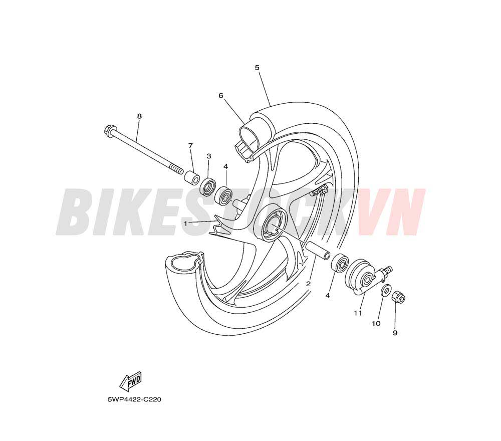 FRONT WHEEL FOR CAST WHEEL(31P1)