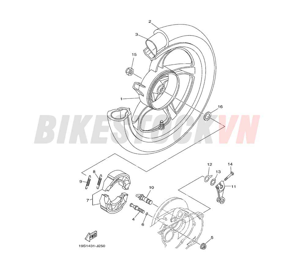 REAR WHEEL FOR CAST WHEEL(31P1)