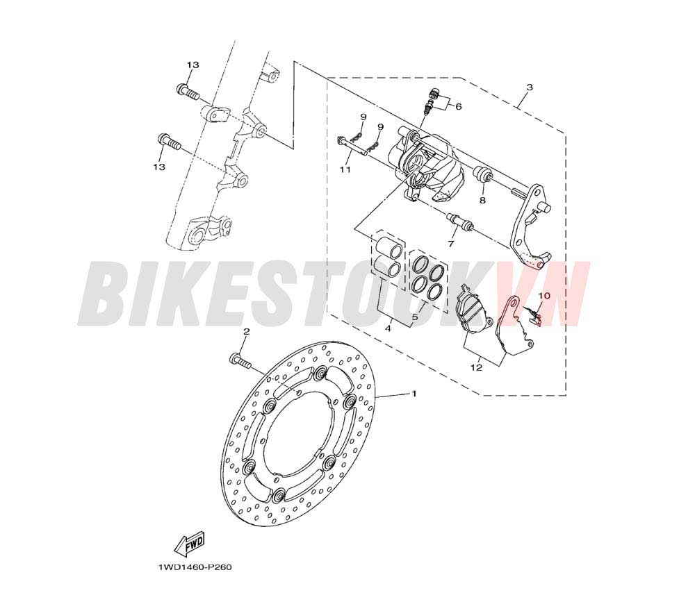 FRONT BRAKE CALIPER