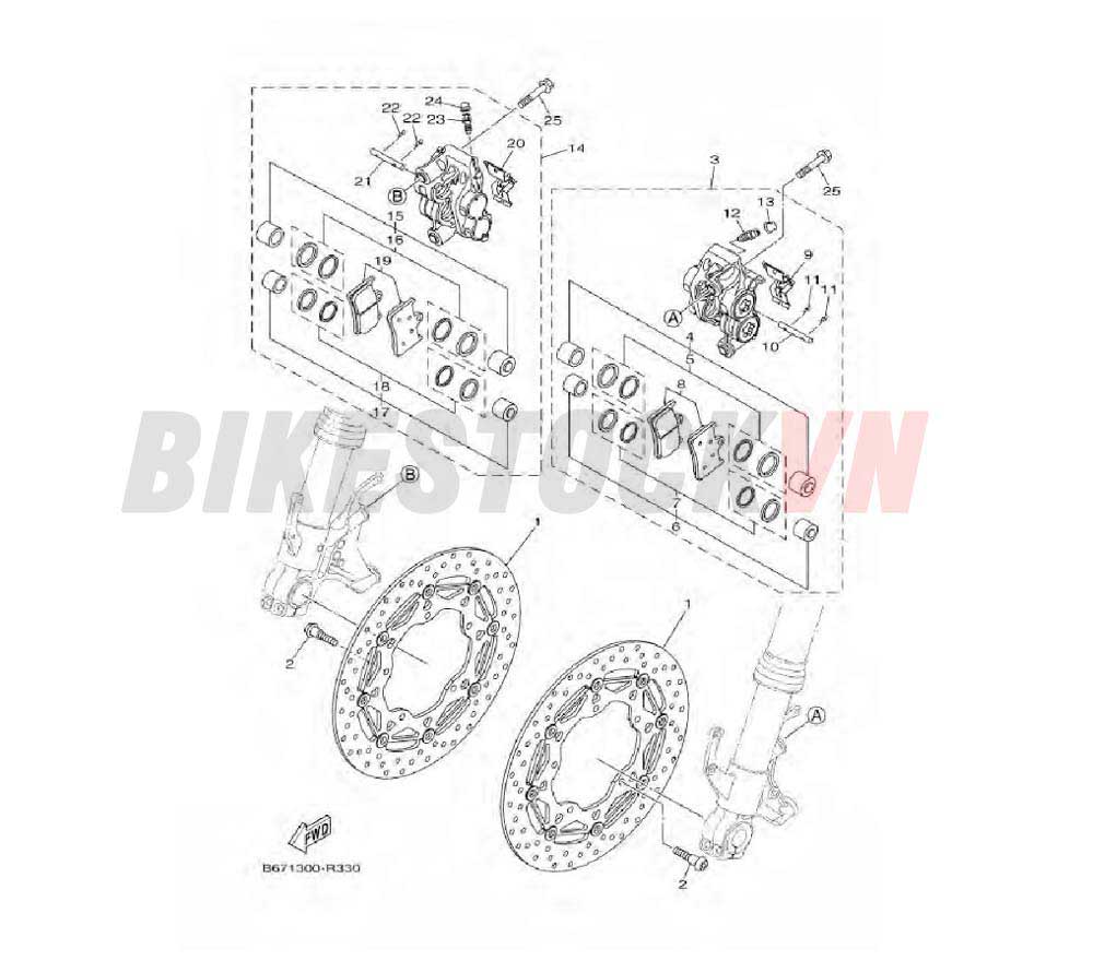 FRONT BRAKE CALIPER