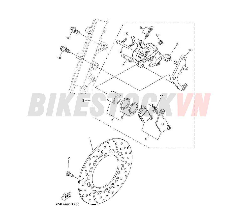 FRONT BRAKE CALIPER