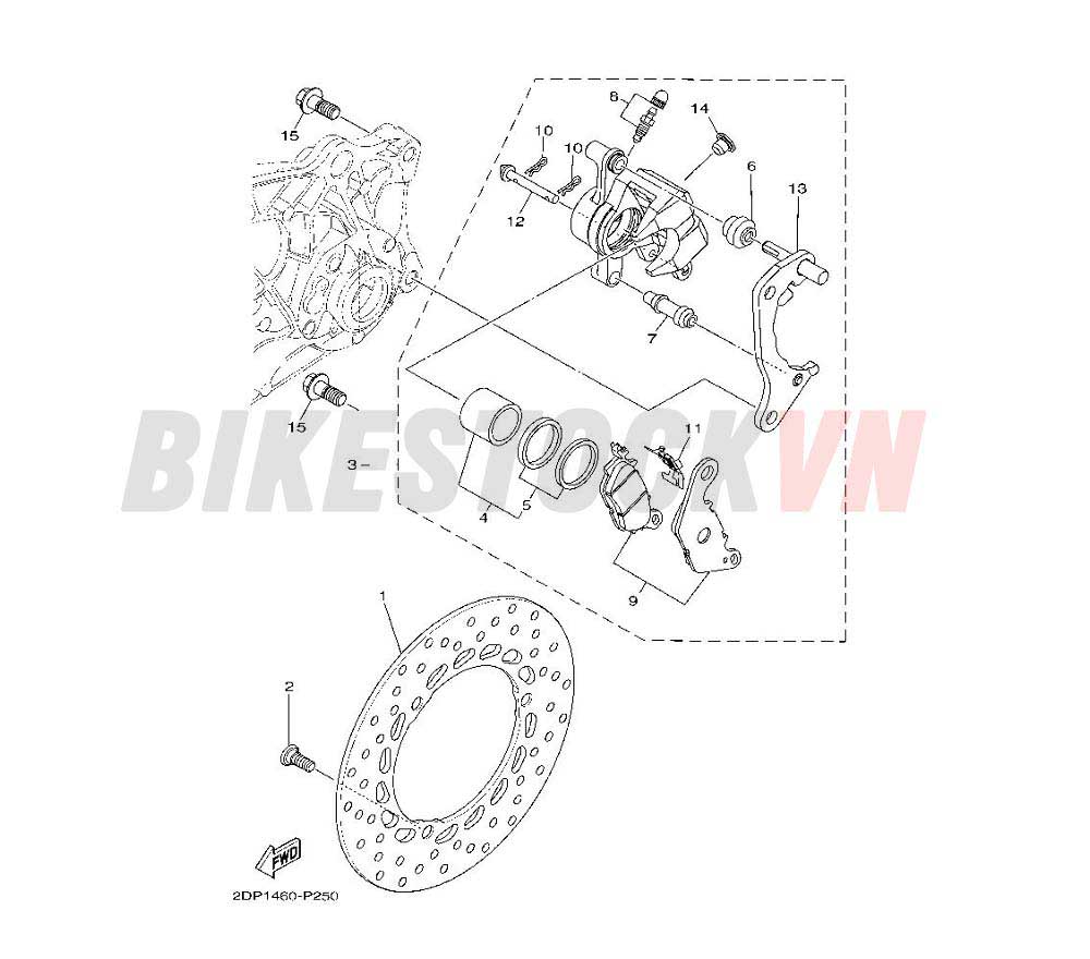 REAR BRAKE CALIPER