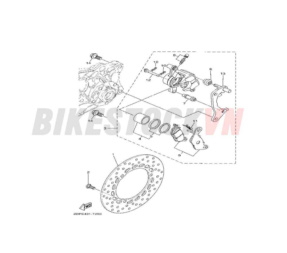 REAR BRAKE CALIPER