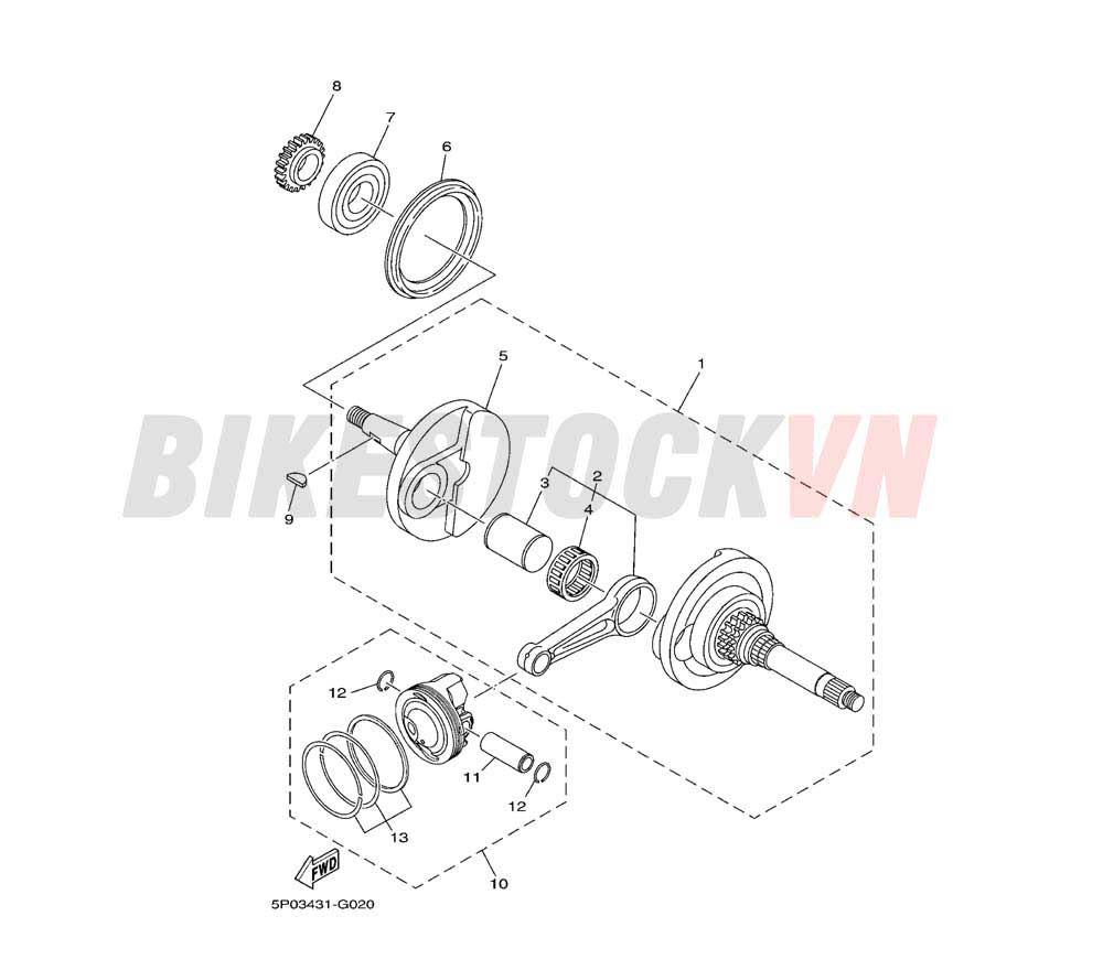 CRANKSHAFT & PISTON(5P05/06)