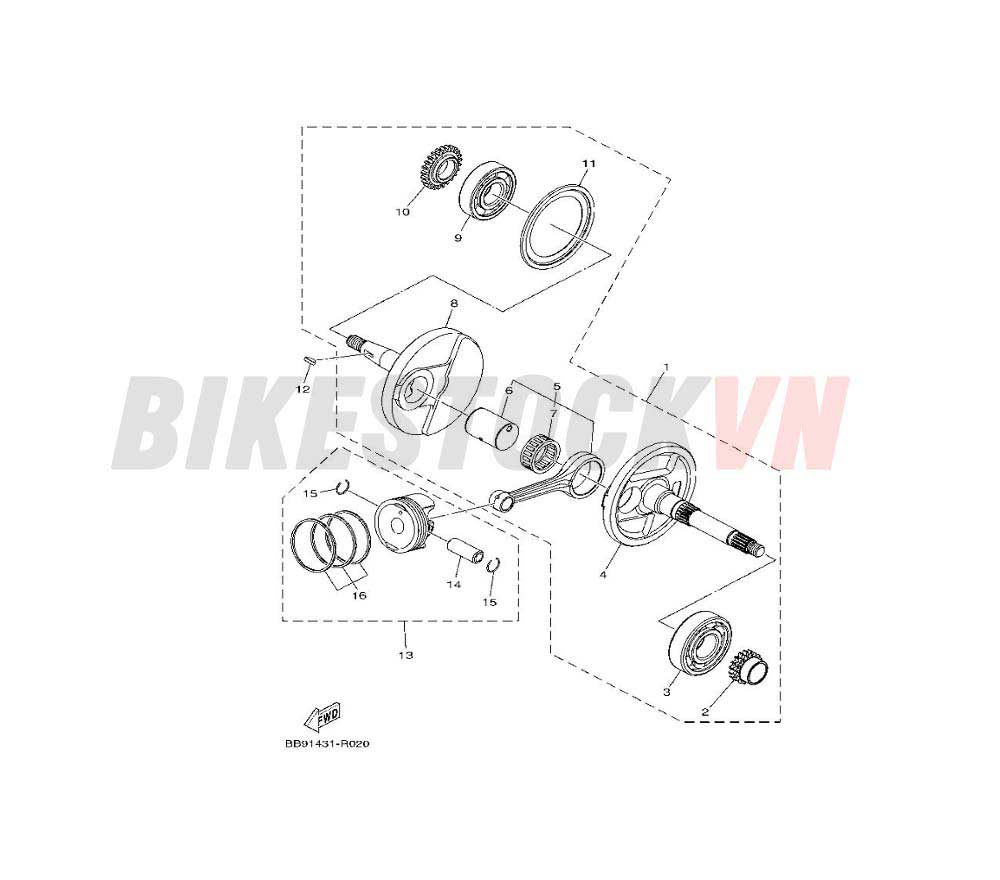 CRANKSHAFT & PISTON