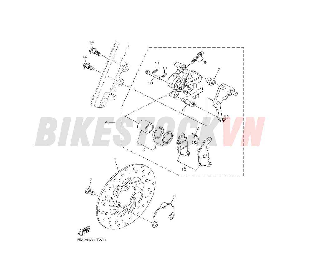 FRONT BRAKE CALIPER