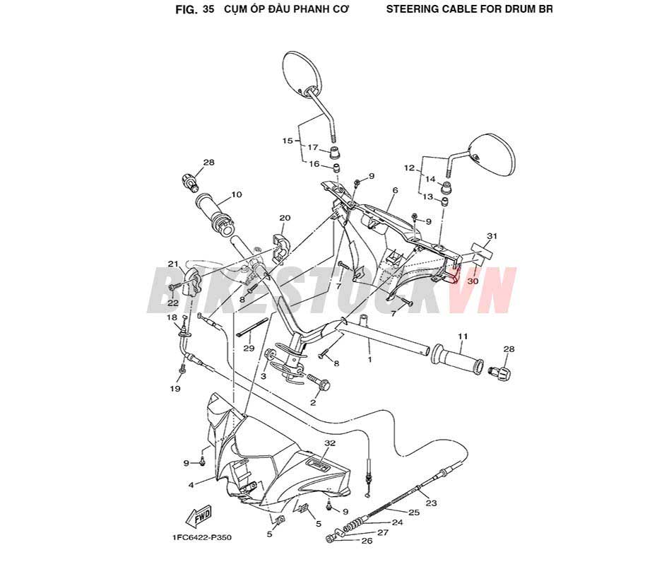 FIG-35_CỤM ỐP ĐẦU PHANH CƠ