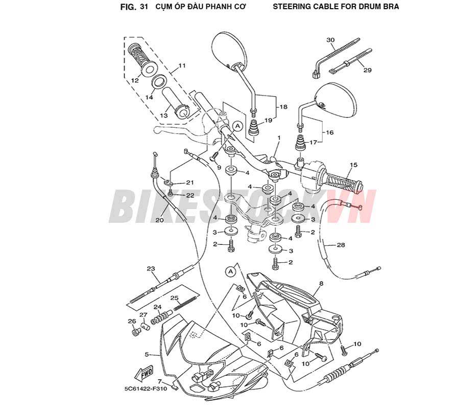 FIG-31_CỤM ỐP ĐẦU PHANH CƠ