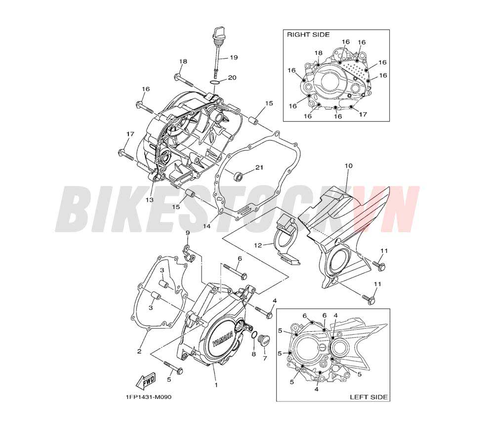 CRANKCASE COVER 1 (1FPA/D)