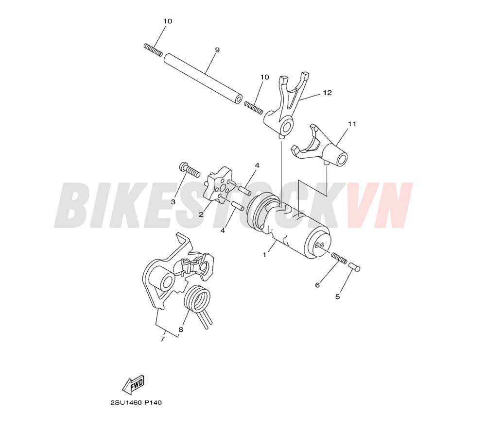 SHIFT CAM & FORK (1FPA/B/C/D)