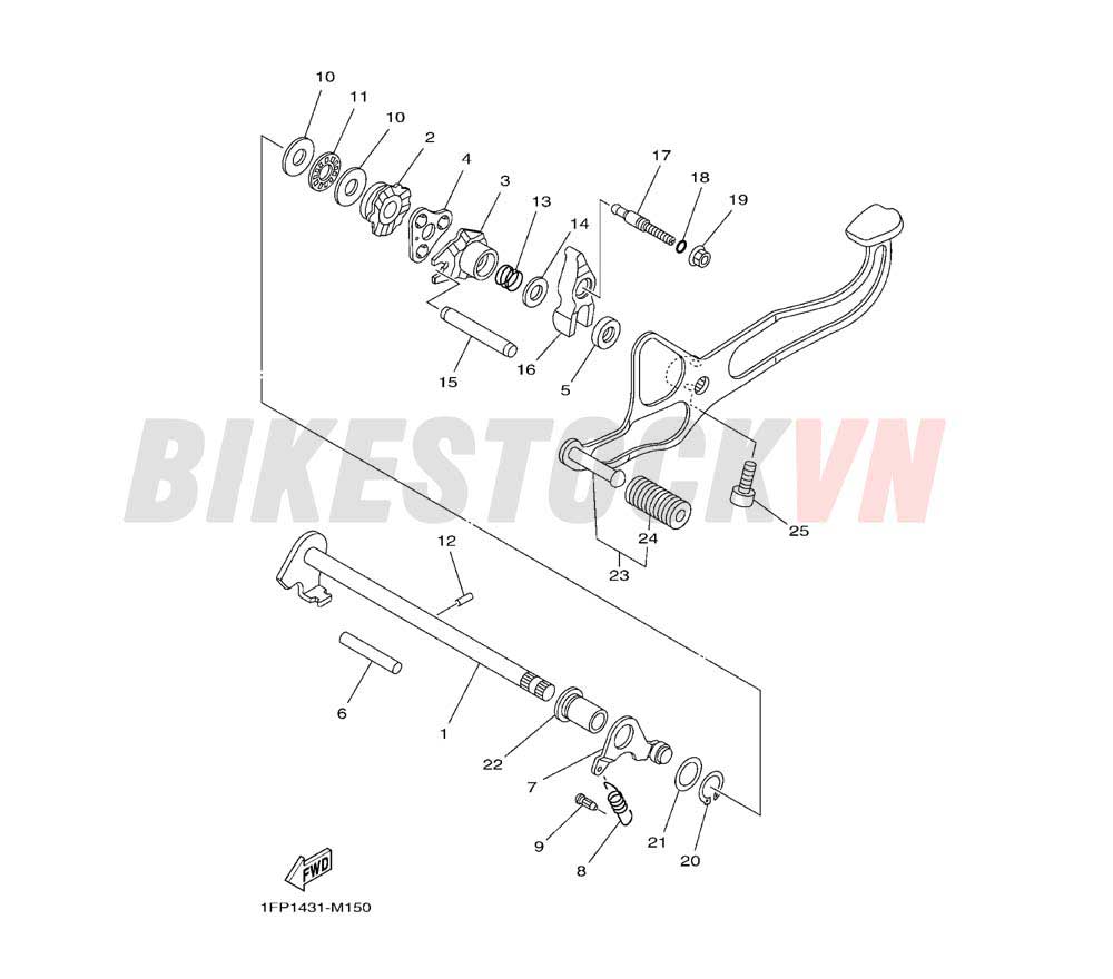 SHIFT SHAFT (1FPA/B/C/D)