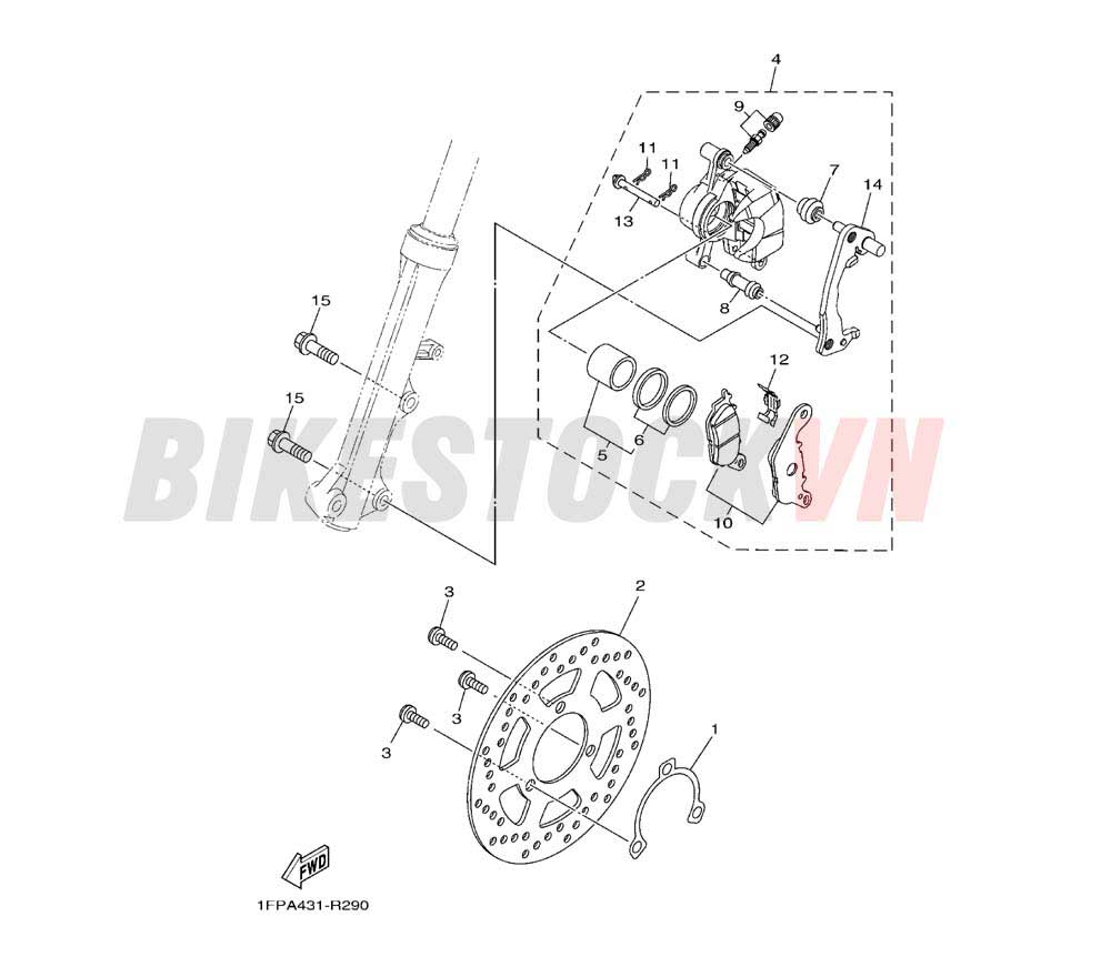 FRONT BRAKE CALIPER (1FPA/B)