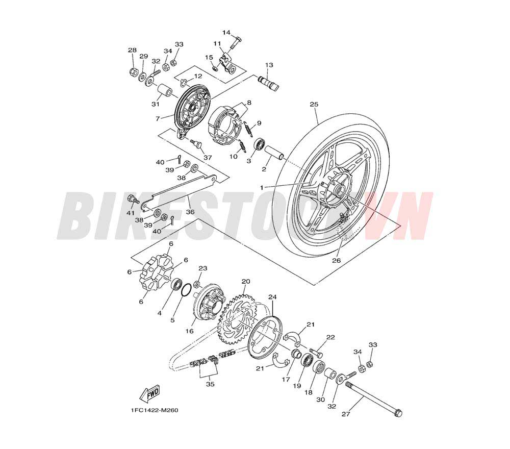 REAR WHEEL FOR CAST WHEEL (1FPD)