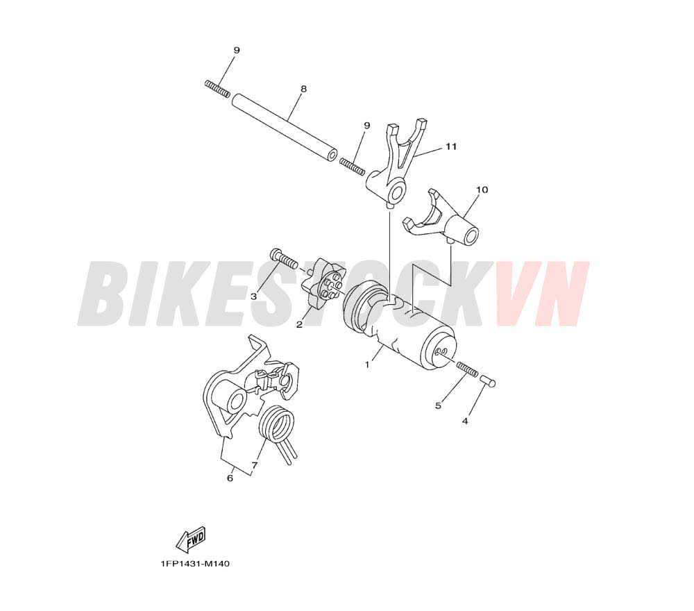 SHIFT CAM & FORK (1FP1/2/3)