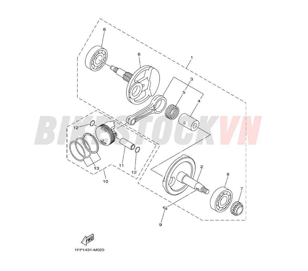 CRANKSHAFT & PISTON(1FP8/9/E/F)