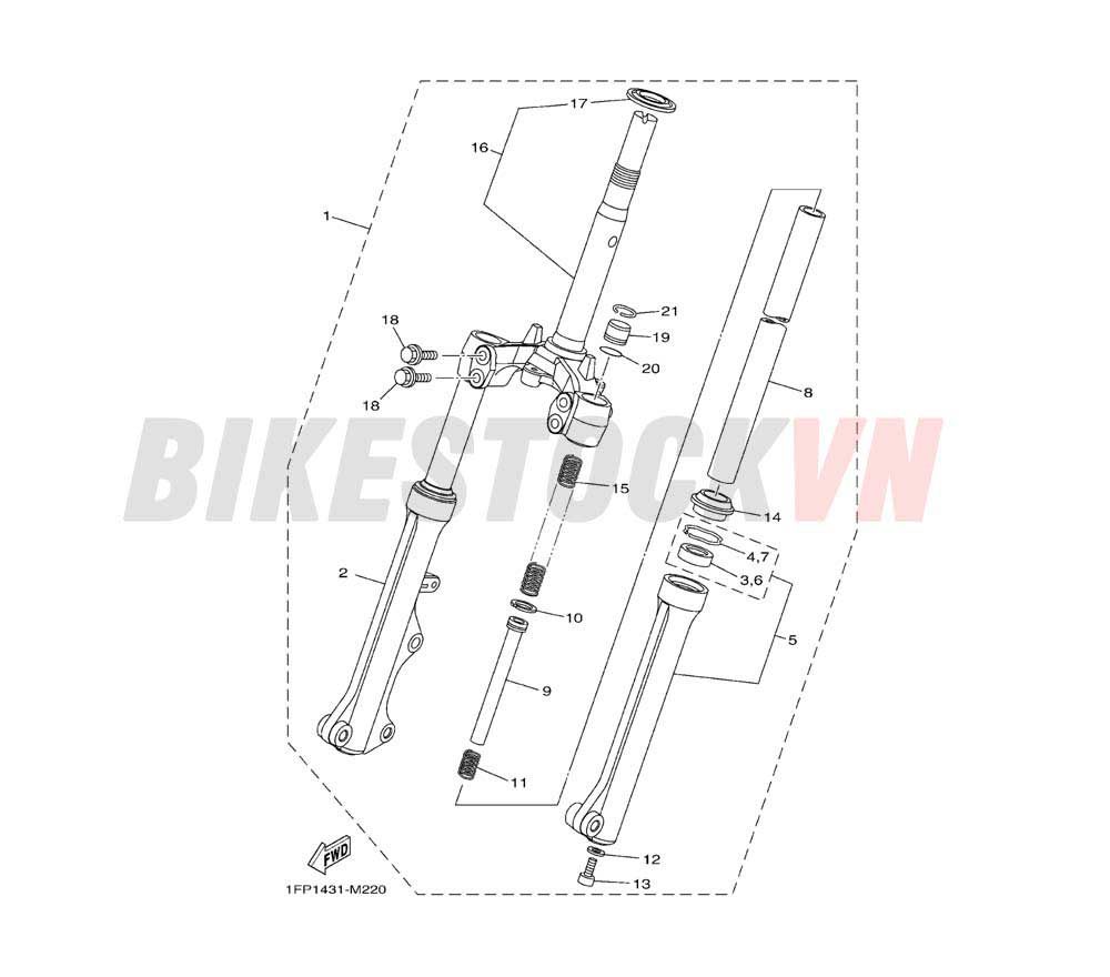 FRONT FORK FOR DISK BRAKE