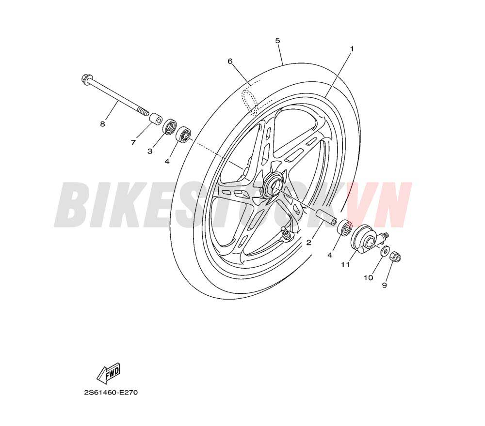 FRONT WHEEL FOR CAST WHEEL