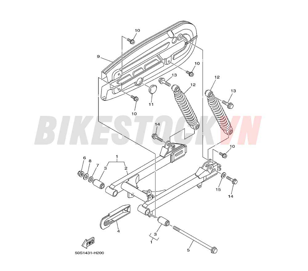 REAR ARM & SUSPENSION (50P1/S1/S2)