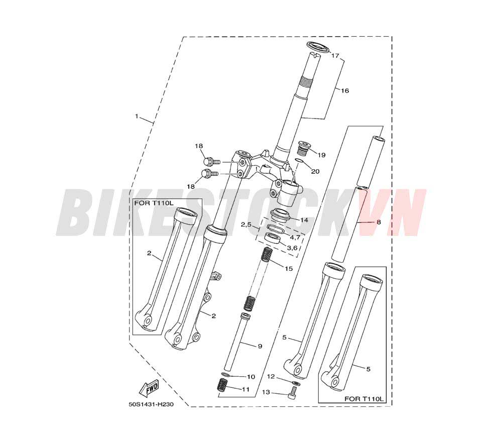 FRONT FORK (50P1)