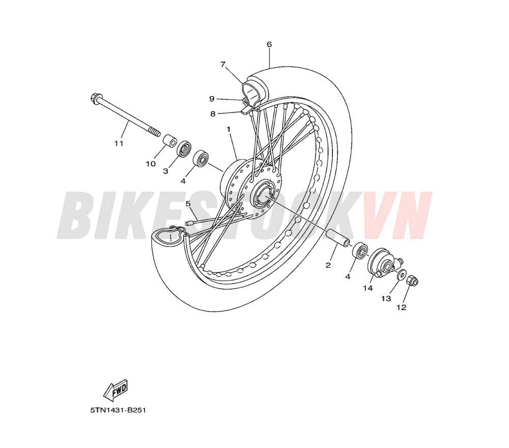 FRONT WHEEL FOR DISK BRAKE (50S1/50S2)