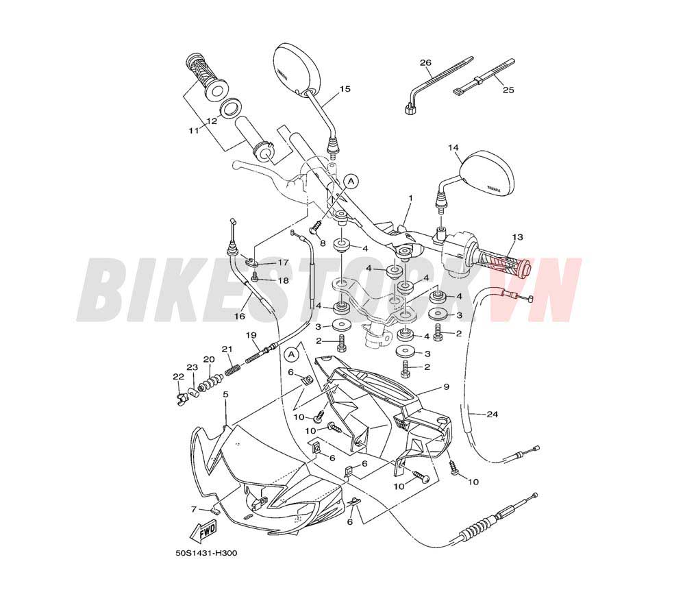 STEERING HANDLE & CABLE(50P1)