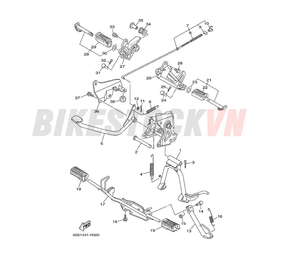 STAND & FOOTREST (50P1/S1/S2)