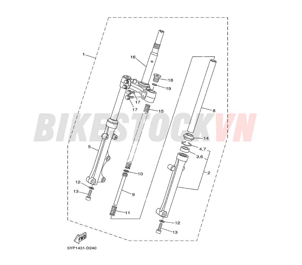 FRONT FORK (2S48/49/5YP7/P8)