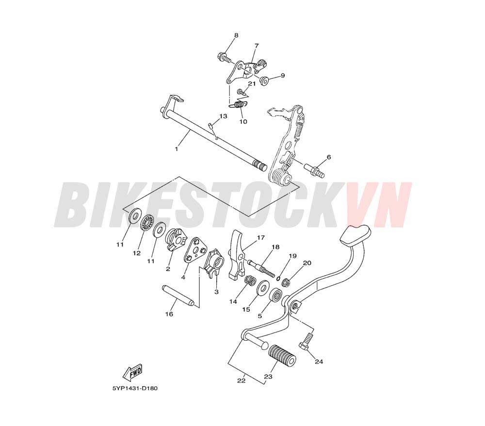 SHIFT SHAFT(5YP7/P8)