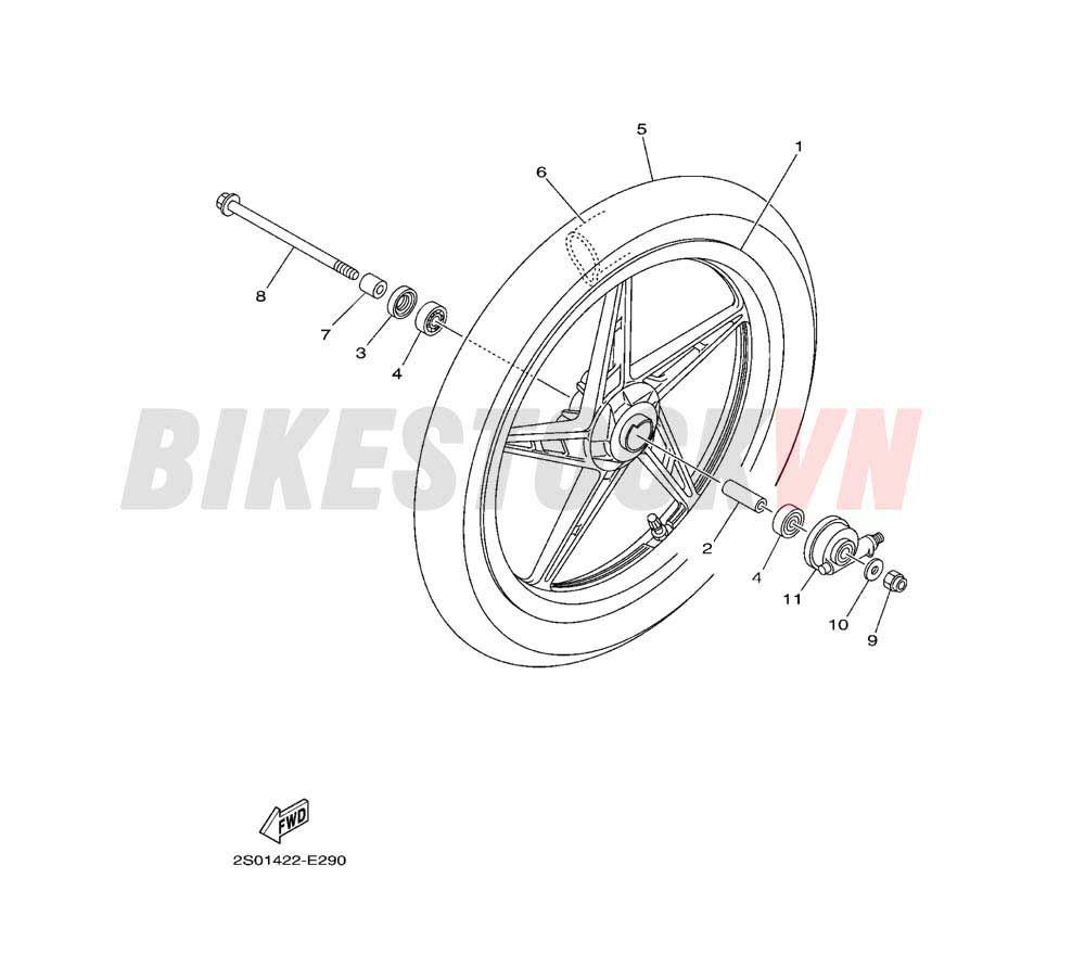 FRONT WHEEL FOR CAST WHEEL(2S49)