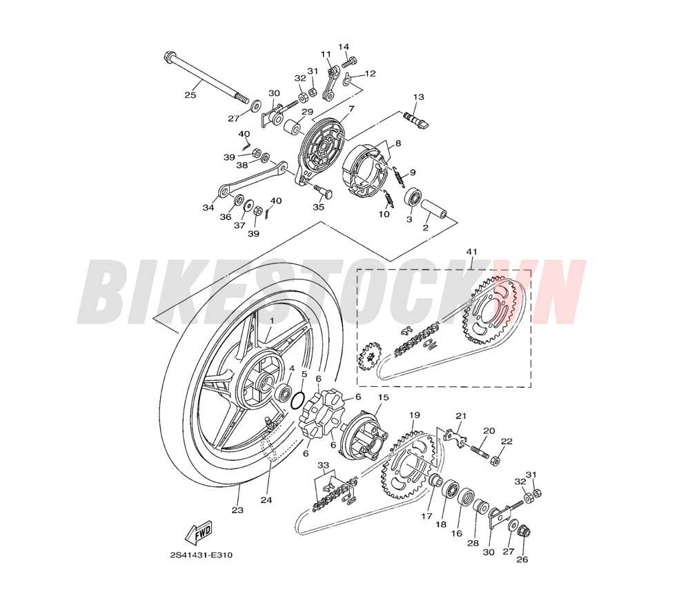 REAR WHEEL FOR CAST WHEEL(2S49)