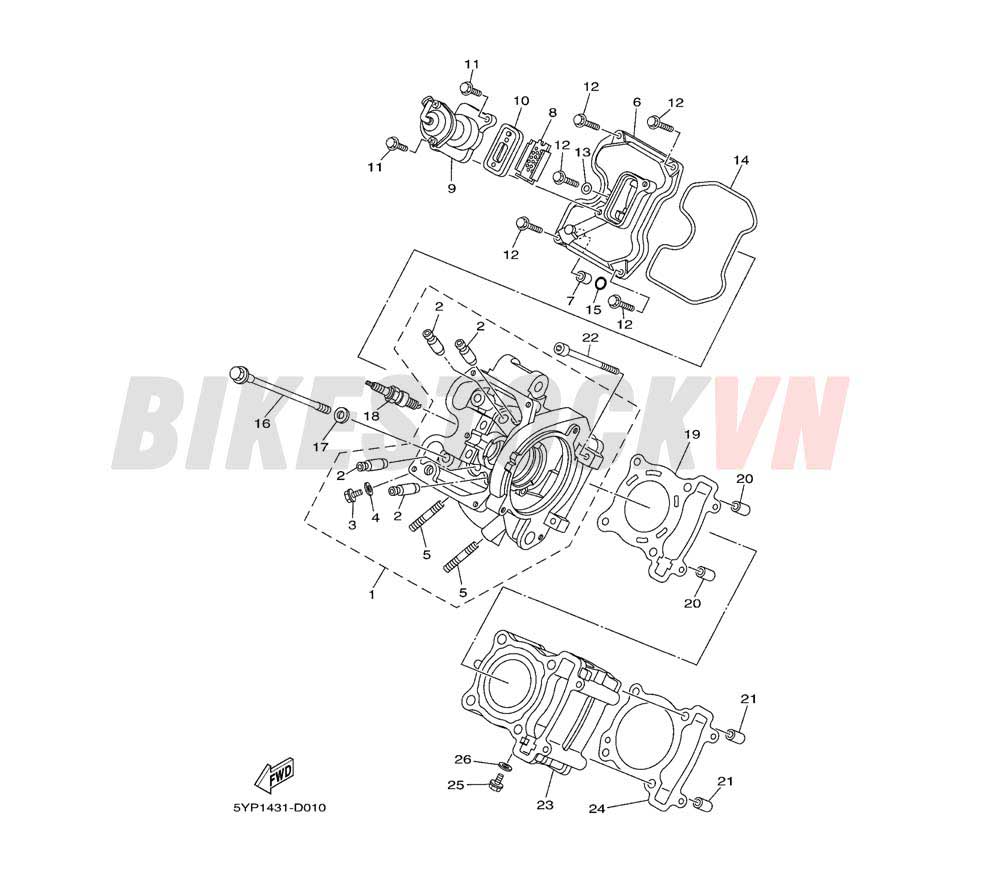 CYLINDER HEAD (2S4C/D/5YP9/A)