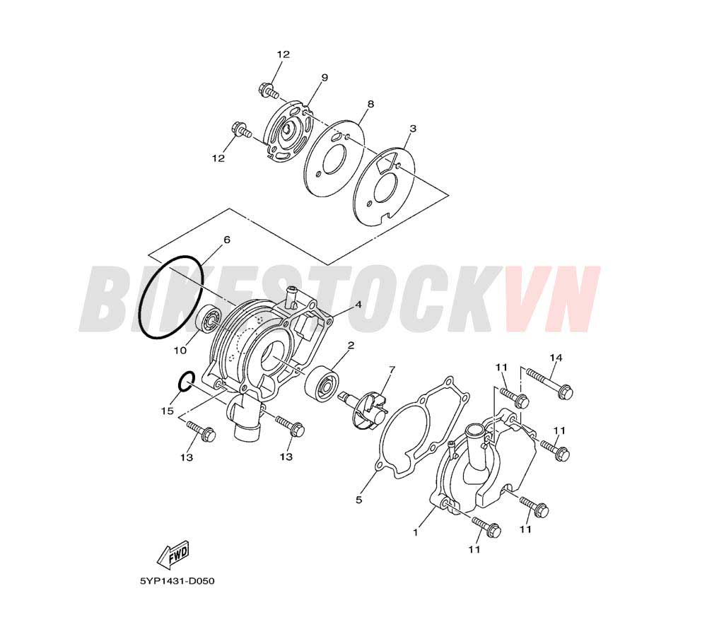 WATER PUMP(2S57/8)