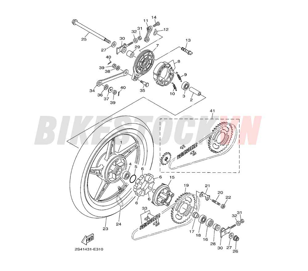 REAR WHEEL FOR CAST WHEEL(2S57)