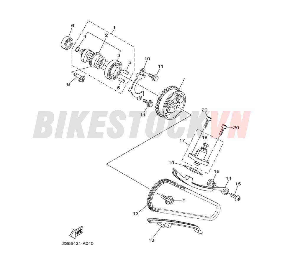 CAMSHAFT & CHAIN(2S59/A)