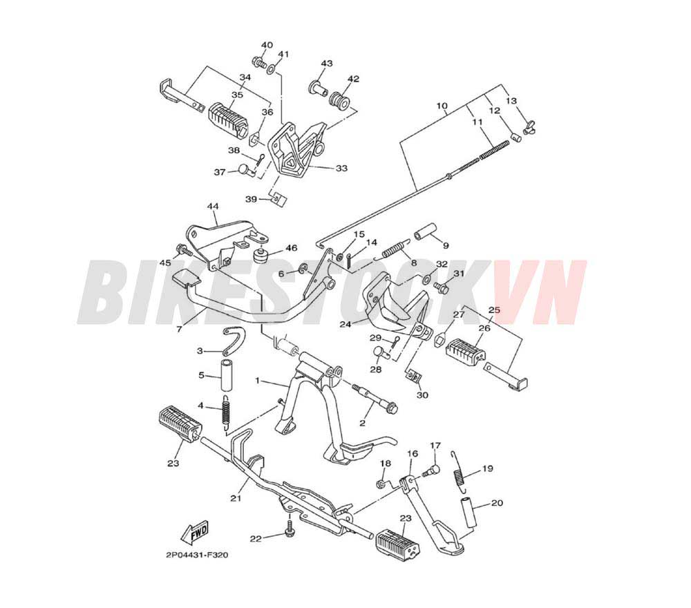 STAND & FOOTREST(2P0A/0B/15)