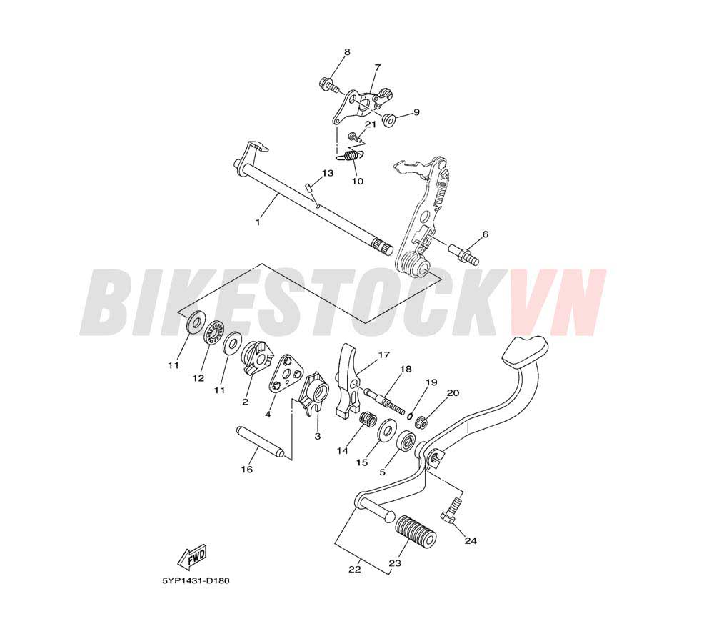 SHIFT SHAFT(2S5B/C)