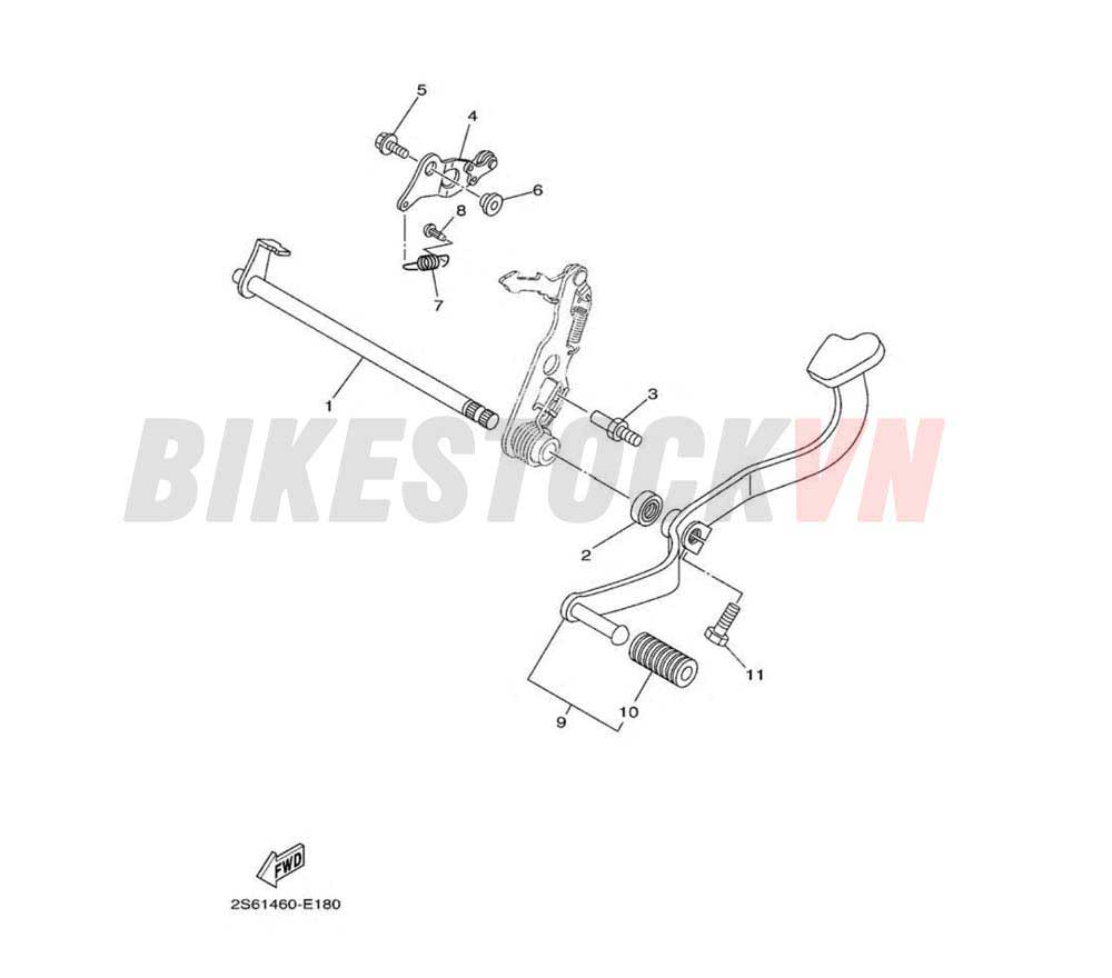 SHIFT SHAFT(2S4A/4B)