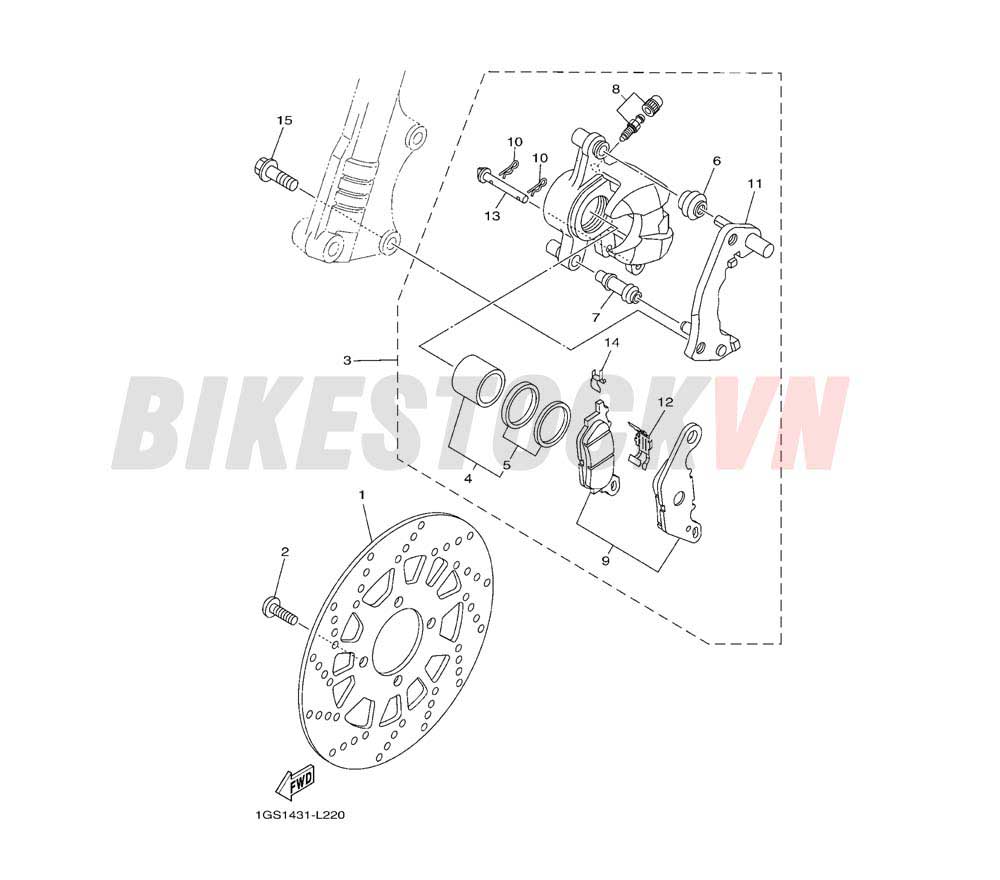 FRONT BRAKE CALIPER