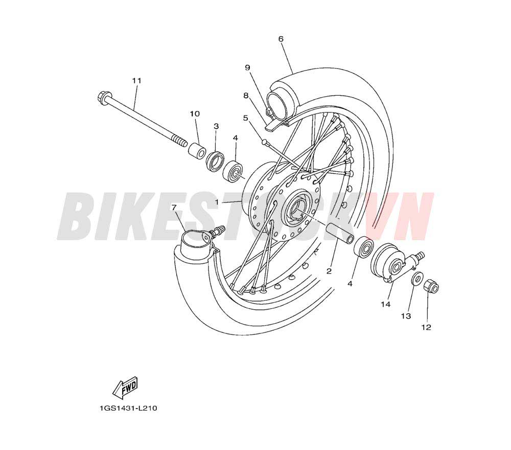 FRONT WHEEL FOR SPOKE WHEEL