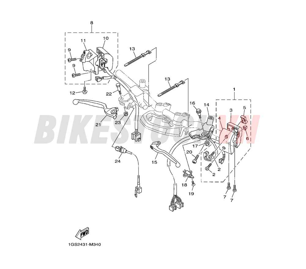 SWITCH & LEVER FOR DISK BRAKE