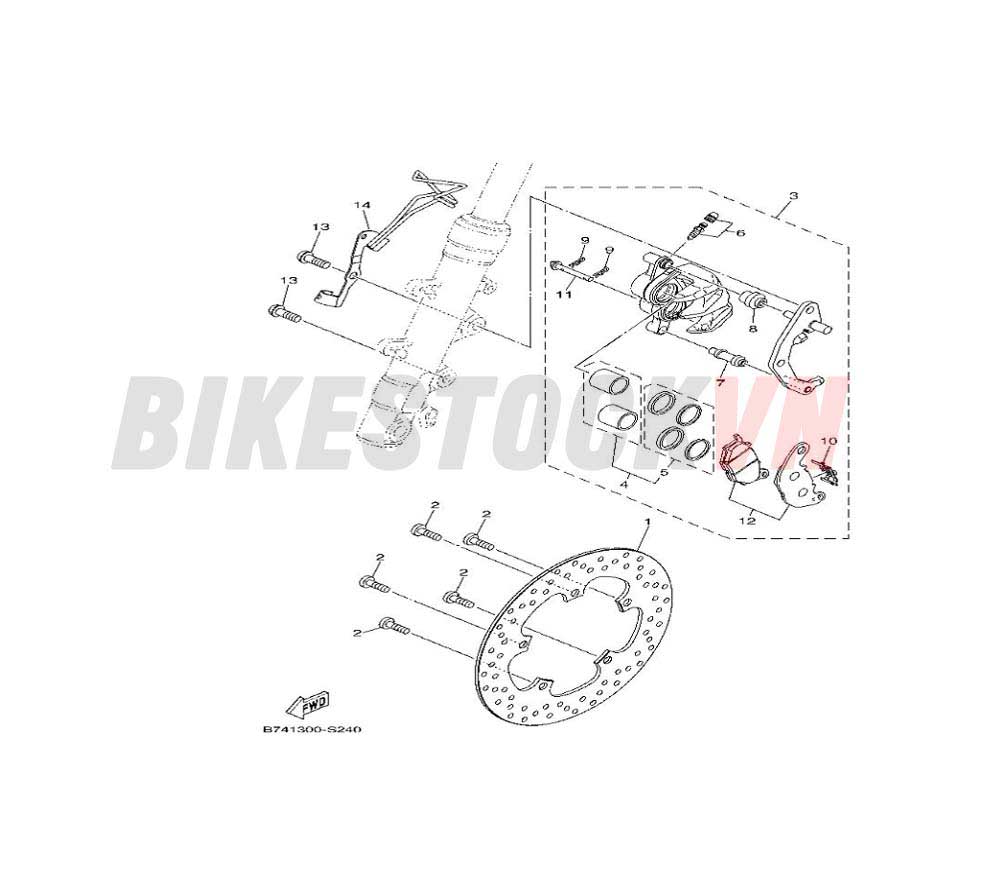 FRONT BRAKE CALIPER