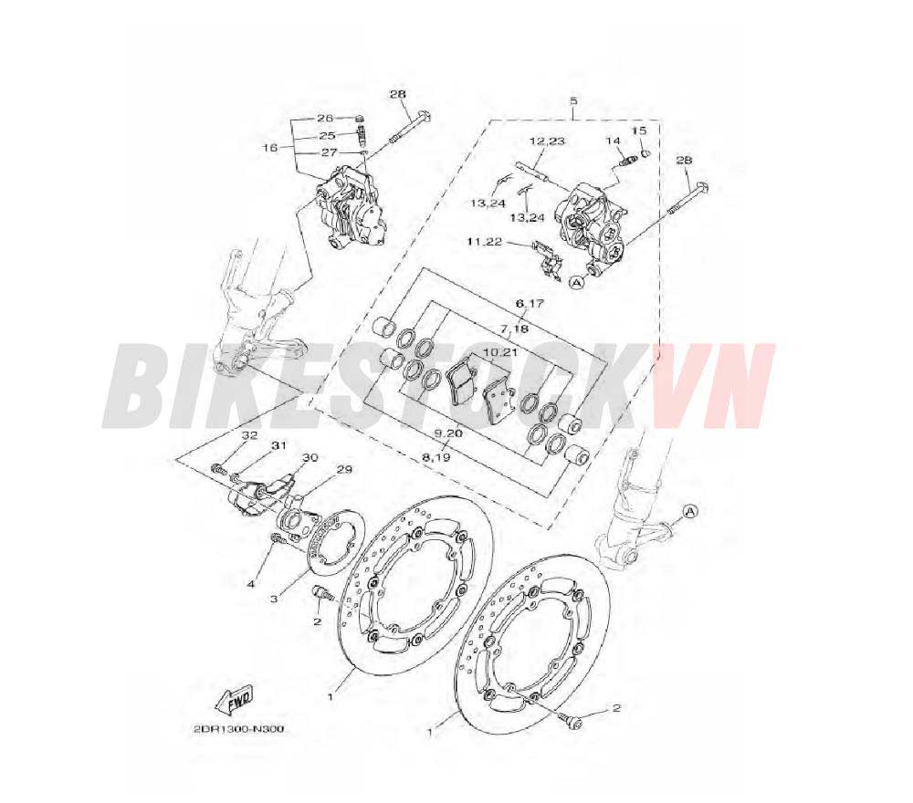 FRONT BRAKE CALIPER