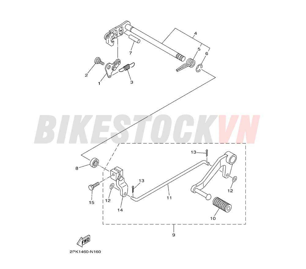 SHIFT SHAFT (2PL2/2PL3)