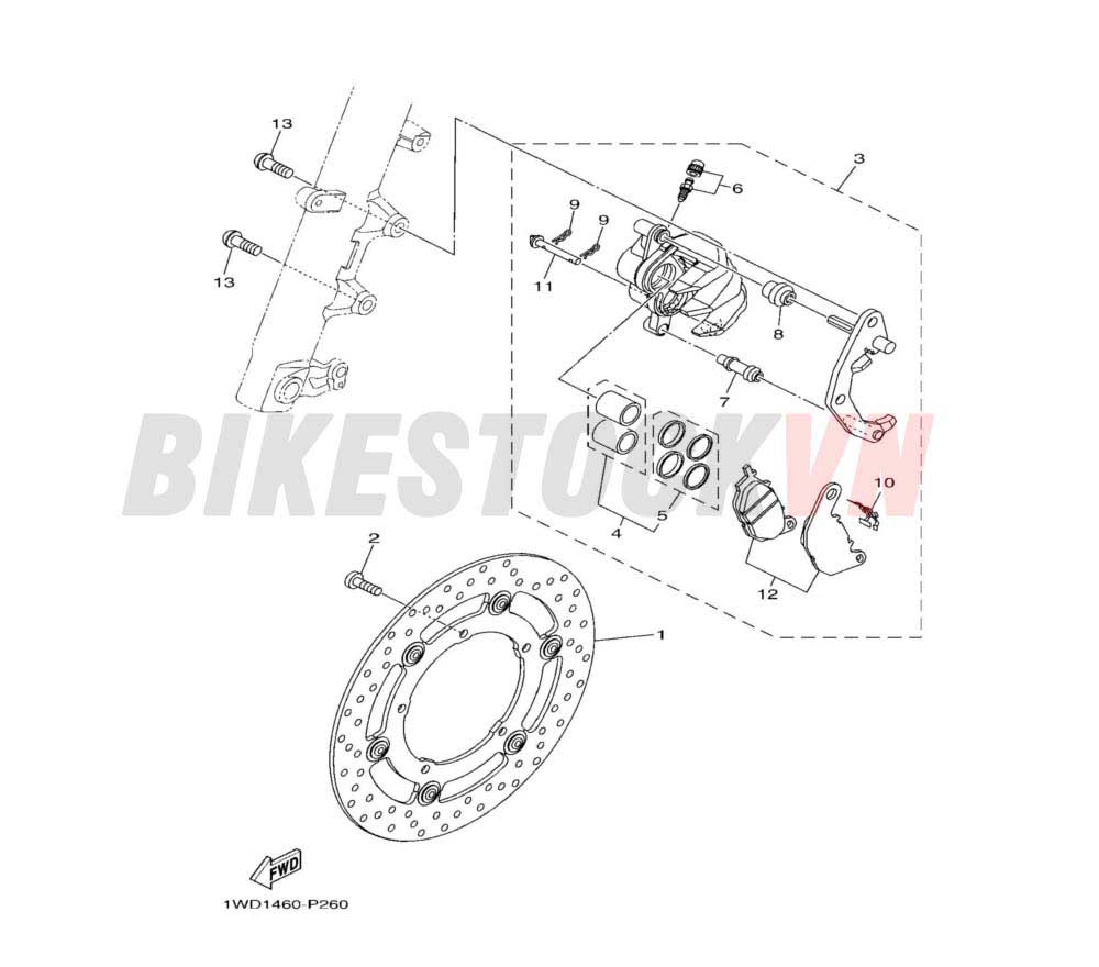 FRONT BRAKE CALIPER