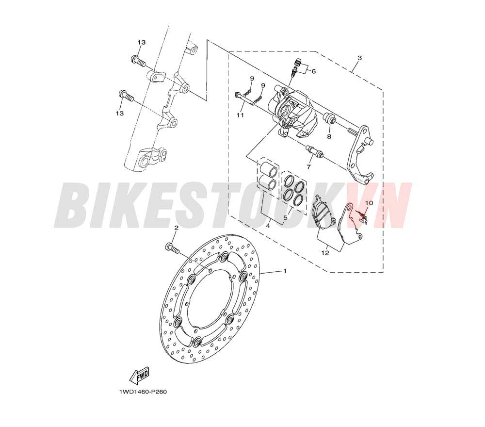 FRONT BRAKE CALIPER