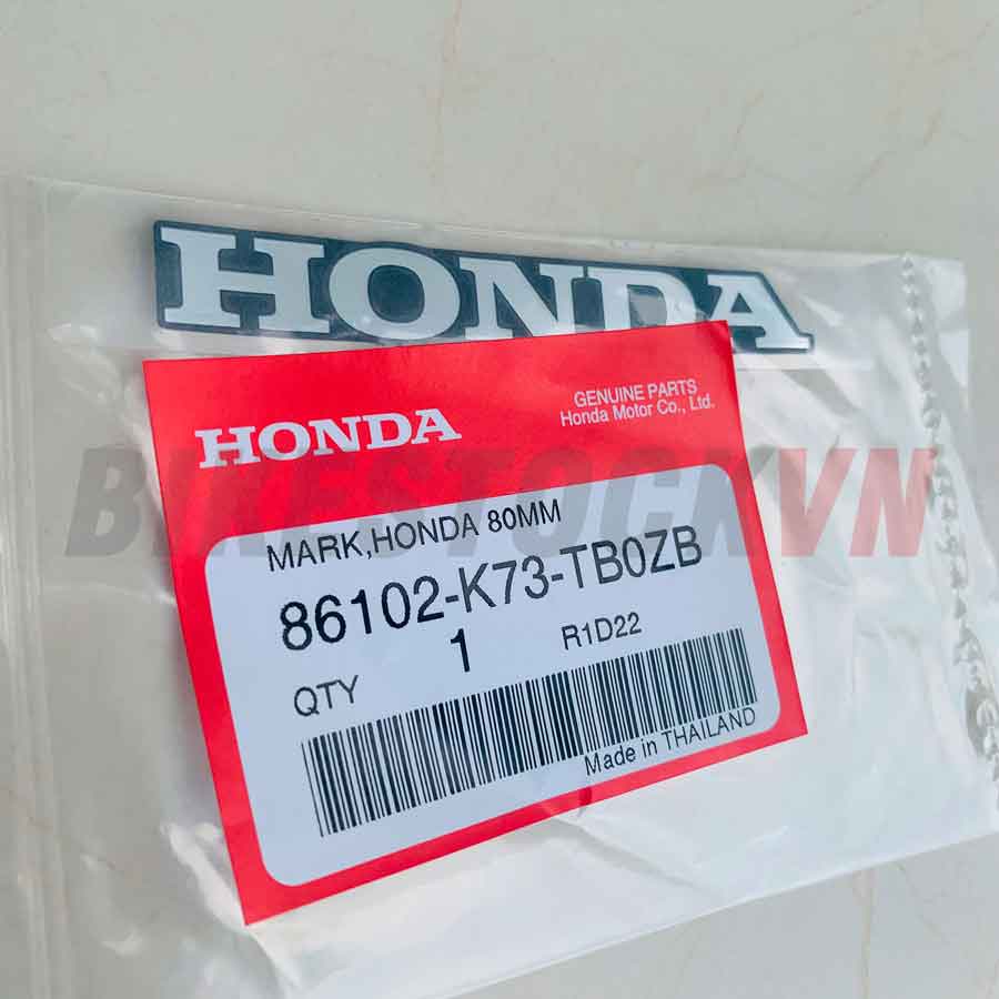 TEM LẺ HONDA CÁNH BỬNG XE MÀU XÁM KIM LOẠI